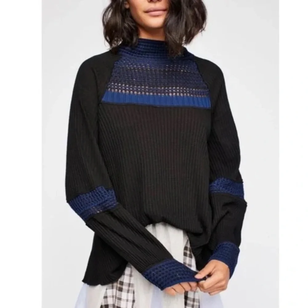FREE‎ PEOPLE Snow Day Mockneck Sweater